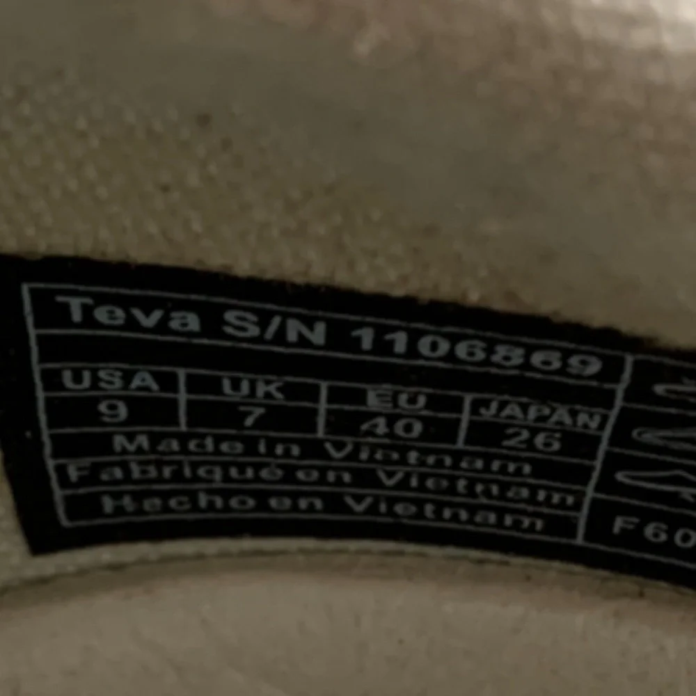 Teva Women's Cream Canvas Ballet Flat with Olive Wrap Laces